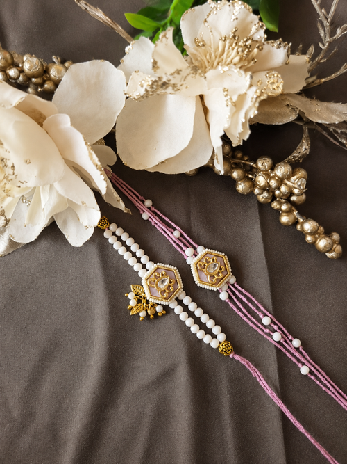 Premium Bhai Bhabhi Rakhi RBB40 Handmade Rakhi by Naari Ratan