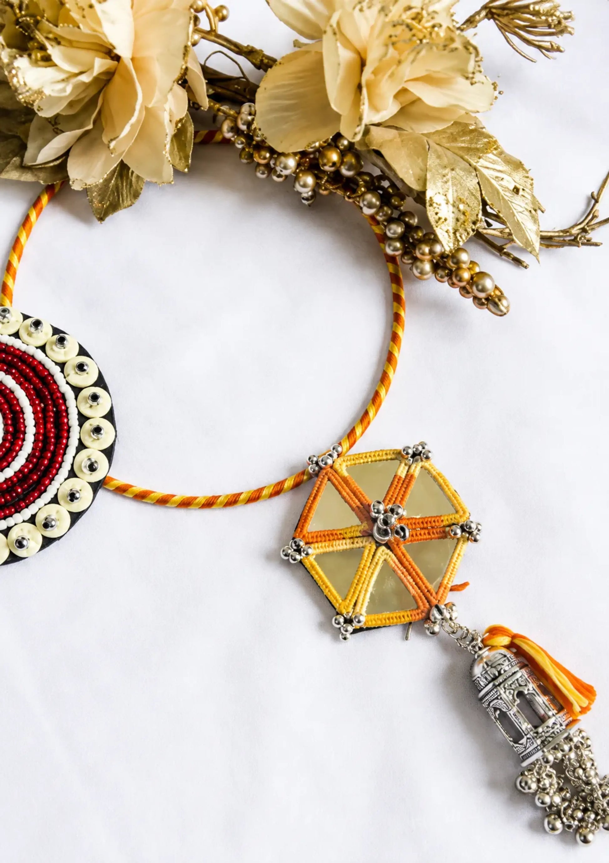 Traditional Navratri Hansli NH06 necklace by Naari Ratan