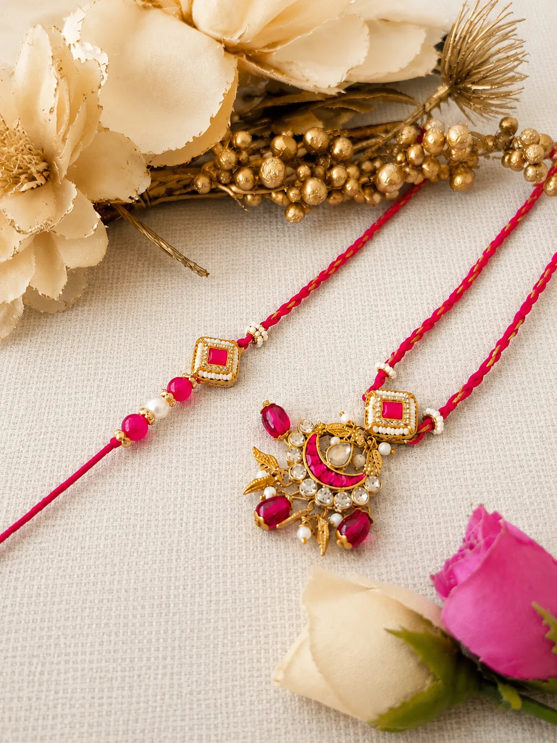 Handmade Bhai Bhabhi Rakhi RBB28 by Naari Ratan